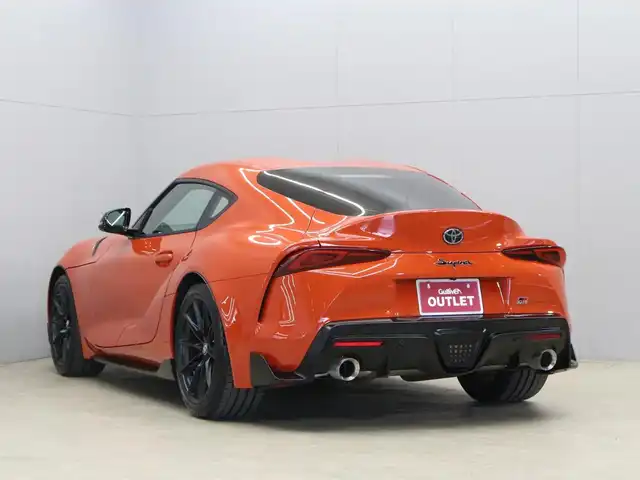 トヨタ スープラ RZ プラズマオレンジ100ED 三重県 2024(令6)年 0.7万km オレンジ 100台限定車/専用ボディ色プラズマオレンジ(D19)/ワンオーナー /プリクラッシュセーフティ/レーンディパーチャーアラート/ブラインドスポットモニター/HDDナビゲーションシステム/・8.8インチタッチディスプレイ/・地デジTV/・HDDオーディオ/・Toyota Supra Connect/・Bluetooth/JBLプレミアムサウンドシステム(12スピーカー)/バックカメラ/リアクロストラフィックアラート/ブラックアルカンターラ/革コンビシート/・シートヒーター/パワーシート/コムテック前後ドライブレコーダー/ユピテルGPSレーダー探知機/ETC/純正19インチ10本スポークマットブラック塗装鍛造アルミホイール/「GR」ロゴ入brembo製ブラックブレーキキャリパー（フロント）/6灯式LEDヘッドランプ/・アダプティブハイビーム/オートライト/プッシュエンジンスタート/スマートキー/新車時保証書/取扱説明書