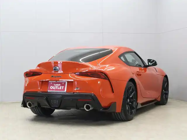トヨタ スープラ RZ プラズマオレンジ100ED 三重県 2024(令6)年 0.7万km オレンジ 100台限定車/専用ボディ色プラズマオレンジ(D19)/ワンオーナー /プリクラッシュセーフティ/レーンディパーチャーアラート/ブラインドスポットモニター/HDDナビゲーションシステム/・8.8インチタッチディスプレイ/・地デジTV/・HDDオーディオ/・Toyota Supra Connect/・Bluetooth/JBLプレミアムサウンドシステム(12スピーカー)/バックカメラ/リアクロストラフィックアラート/ブラックアルカンターラ/革コンビシート/・シートヒーター/パワーシート/コムテック前後ドライブレコーダー/ユピテルGPSレーダー探知機/ETC/純正19インチ10本スポークマットブラック塗装鍛造アルミホイール/「GR」ロゴ入brembo製ブラックブレーキキャリパー（フロント）/6灯式LEDヘッドランプ/・アダプティブハイビーム/オートライト/プッシュエンジンスタート/スマートキー/新車時保証書/取扱説明書