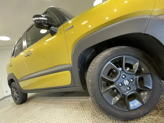 スズキ クロスビー HYBRID MZ 愛知県 2018(平30)年 1.3万km ラッシュイエローメタリック/ブラック2トーンルーフ 純正8インチナビ/（登録時地図SD確認無し）/衝突軽減ブレーキ/アラウンドビューモニター/シートヒーター/LEDヘッドライト/クルーズコントロール/パドルシフト/コーナーセンサー/レーンキープアシスト/プッシュスタート/スマートキー/アイドリングストップ/純正フロアマット/純正16インチアルミホイール
