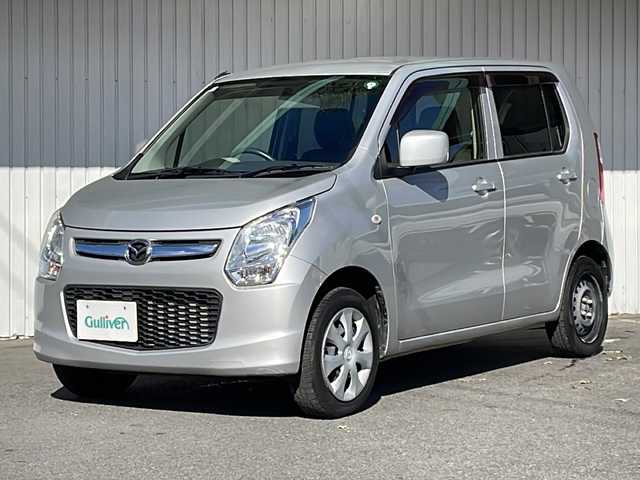 マツダ フレア XG 長野県 2013(平25)年 1.9万km シルキーシルバーメタリック 社外CD/アイドリングストップ/社外フロアマット/保障書・取説