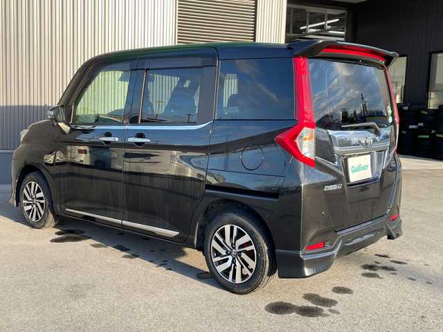 トヨタ ルーミー カスタムG S 新潟県 2017(平29)年 5万km ブラックマイカメタリック スマートキー×２/プッシュスタート/純正SDナビ(NSZT-W62G)/　 フルセグ・CD・BT/バックカメラ/両側パワースライドドア/革巻きステアリング/ステアリングスイッチ/セーフティセンス/運転席・助手席シートヒーター/クルーズコントロール/純正フロアマット/純正ドアバイザー