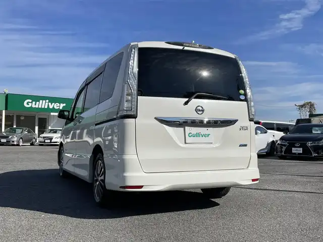 日産 セレナ ハイウェイスター Sハイブリッド 千葉県 2014(平26)年 6.6万km ブリリアントホワイトパール エマージェンシーブレーキ/車線逸脱警報/社外SDナビ【NX614W】/・CD/DVD/MSV/Bluetooth/フルセグ/バックカメラ/両後パワースライドドア/クルーズコントロール/インテリジェントキー/純正LEDヘッドライト/フォグランプ/純正16インチアルミホイール/ETC/本革巻きステアリング/オートライト/ドアバイザー