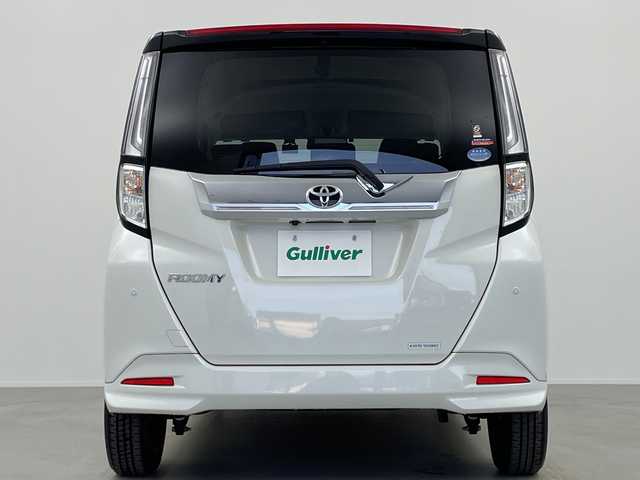 トヨタ ルーミー カスタムG 奈良県 2020(令2)年 0.8万km ブラックマイカメタリック/パールホワイト2トーン 純正9インチメモリナビ/フルセグTV/Bluetoothオーディオ/DVD/TVキャンセラー/バックカメラ/スマートアシストIII/衝突軽減ブレーキ/車線逸脱警報/全車速追従機能付きアダプティブクルーズコントロール/電動パーキングブレーキ/両側ウェルカムパワースライドドア/純正前後ドラレコ/LEDライト/ウインカーミラー/スペアキー