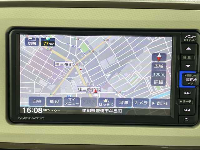 ダイハツ ムーヴ キャンバス X メイクアップ リミテッド SAⅢ 愛知県 2021(令3)年 6.8万km パールホワイトⅢ 純正7インチナビ/（CD/DVD/フルセグTV/Bluetooth）/全方位カメラ/両側パワースライドドア/スマートアシストIII/・衝突軽減ブレーキ/・レーンキープアシスト/・オートマチックハイビーム/ETC/アイドリングストップ/ドライブレコーダー/スマートキー/プッシュスタート/電動ミラー/ステアリングスイッチ/フォグランプ/取説