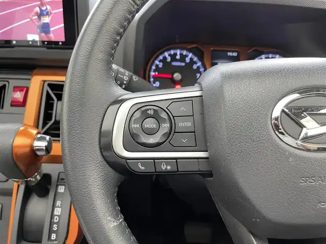 ダイハツ タフト G ターボ 滋賀県 2022(令4)年 5.5万km レイクブルーメタリック 禁煙車/ガラスルーフ/社外7インチメモリーナビ/（Bluetooth/フルセグ/USB/ipod/HDMI）/追従クルコン/レーンキープアシスト/前後ソナー/電動パーキングブレーキ/シートヒーター/LEDヘッドライト/社外１５AW/ステアリングリモコン/プッシュスタート/スマートキー/ETC