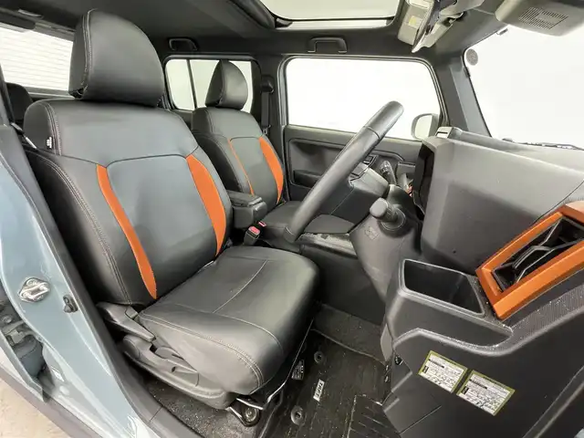 ダイハツ タフト G ターボ 滋賀県 2022(令4)年 5.5万km レイクブルーメタリック 禁煙車/ガラスルーフ/社外7インチメモリーナビ/（Bluetooth/フルセグ/USB/ipod/HDMI）/追従クルコン/レーンキープアシスト/前後ソナー/電動パーキングブレーキ/シートヒーター/LEDヘッドライト/社外１５AW/ステアリングリモコン/プッシュスタート/スマートキー/ETC