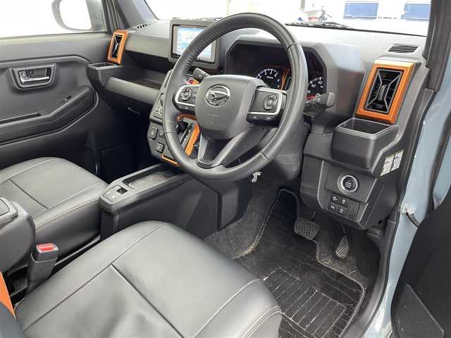 ダイハツ タフト G ターボ 奈良県 2022(令4)年 5.5万km レイクブルーメタリック 禁煙車/ガラスルーフ/社外7インチメモリーナビ/（Bluetooth/フルセグ/USB/ipod/HDMI）/追従クルコン/レーンキープアシスト/前後ソナー/電動パーキングブレーキ/シートヒーター/LEDヘッドライト/社外１５AW/ステアリングリモコン/プッシュスタート/スマートキー/ETC