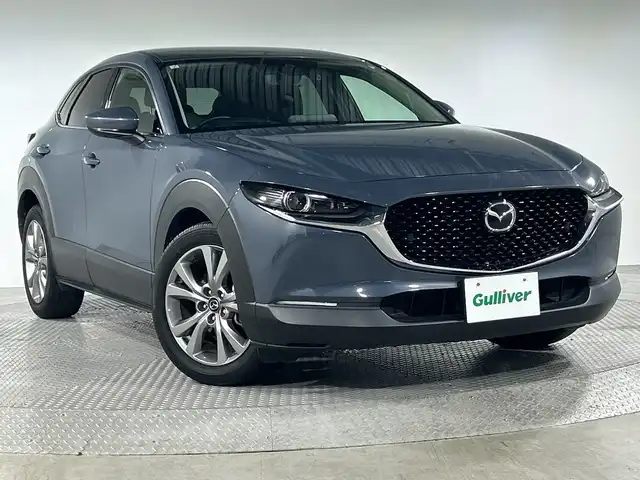 マツダ ＣＸ－３０ 20S プロアクティブツーリングセレ 神奈川県 2021(令3)年 4.1万km ポリメタルグレーM メーカーオプションナビゲーション/AM FM Bluetooth フルセグ HDMI CD DVD/360°ビューモニター/レーダークルーズコントロール/前側方接近車両検知/後側方接近車両検知/車線逸脱警報システム/ブラインドスポットモニター/ディスタンス＆スピードアラート/レーンキープアシストシステム/スマートブレーキサポート/パーキングセンサー/パワーバックドア/ステアリングヒーター/ステアリングリモコン/パドルシフト/オートホールド/メモリーシート/前席シートヒーター/パワーシート/ビルトインETC/純正前後ドライブレコーダー/ヘッドアップディスプレイ/LEDヘッドライト/オートライト/オートライト/オートマチックハイビーム/純正18インチアルミホイル/スマートキー