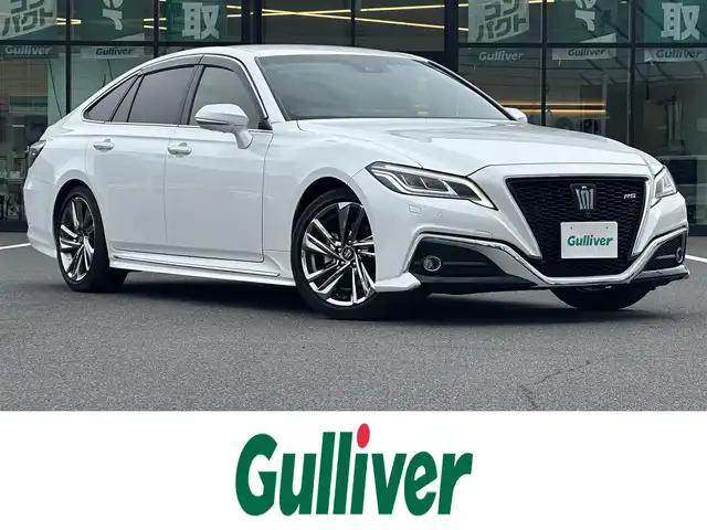 トヨタ クラウン ハイブリッド RS アドバンス 広島県 2022(令4)年 2.5万km プレシャスホワイトパール 登録時走行距離24566km/純正12.3インチナビ/（AM.FM.CD.DVD.TV.BT）/パノラミックビューモニター/レーダークルーズコントロール/ビルトインETC/プリクラッシュセーフティ/レーンキープアシスト/横滑り防止装置/クリアランスソナー/シートベンチレーション/レザーシート/オートマチックハイビーム/オートライト/LEDライト/アイドリングストップ/パワーシート/純正フロアマット/純正18インチAW