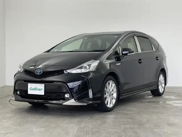 トヨタ プリウス α G ツーリングセレクション 群馬県 2019(令1)年 4.1万km アティチュードブラックマイカ モデリスタエアロ　純正９型ナビ　Ｂカメラ　衝突軽減　レーダークルーズ　レーンキープ　オートハイビーム　ＬＥＤヘッド　フォグランプ　ビルトインＥＴＣ　プッシュスタート　スマートキー　純正アルミ　禁煙車