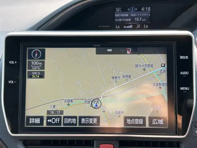 トヨタ エスクァイア Gi プレミアムパッケージ 佐賀県 2018(平30)年 3万km ホワイトパールクリスタルシャイン エアロ(F/R)/トヨタセーフティセンス/・プリクラッシュセーフティ/・レーンディパーチャーアラート/・オートマチックハイビーム/前後コーナーセンサー/クルーズコントロール/純正10インチナビ/NSZN-Z66T/・BT/フルセグTV/CD/DVD/・バックカメラ/12インチ後席モニター/V12T-R660/両側パワースライドドア/両側パワースライドドア/純正15インチAW/LEDヘッドライト/フォグランプ/オートライト/ハーフレザーシート/前席シートヒーター/ステアリングヒーター/ビルトインETC/前方ドラレコ/TZ-D102