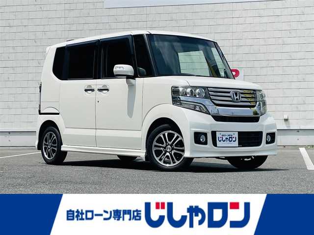 ホンダ Ｎ ＢＯＸ カスタム G SSパッケージ 岡山県 2013(平25)年 8.5万km プレミアムホワイトパール (株)IDOMが運営する【じしゃロン岡山店】の自社ローン専用車両です。こちらは現金またはオートローンご利用時の価格です。 自社ローンご希望の方は別途その旨お申し付け下さい/＊純正ナビ/＊両側パワスラ/＊ETC/＊バックカメラ/＊プッシュスタート/＊AW