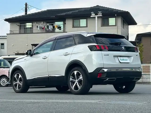プジョー ３００８ GT ブルー HDi 和歌山県 2019(平31)年 5.4万km パール エンジンスタートボタン/パワーステアリング/パワーウィンドウ/アイドリングストップ/パドルシフト/スマートキー/オートエアコン/クルーズコントロール/追従走行/Bluetooth/USB/ETC/バックカメラ/HDDナビ/ガラスルーフ/サンルーフ/電動リアゲート/前後ドライブレコーダー/D席パワーシート/ハーフレザーシート/D＋N席シートヒーター/ルーフレール/純正アルミホイール/ABS/横滑り防止装置/前後コーナーセンサー/レーンキープアシスト/オートライト/W+サイドエアバッグ/グリップコントロール/スポーツモード