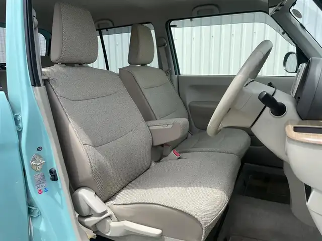 スズキ ラパン X 福岡県 2016(平28)年 3.8万km フレンチミントパールメタリック レーダーブレーキサポート/社外ナビ（ＣＮ－Ｒ３３０ＷＤ）/シートヒーター/アイドリングストップ/ＨＩＤヘッドライト/オートライト/スマートキー/プッシュスタート/横滑り防止装置/純正アルミ/電格ミラー/ベンチシート/ドアバイザー/アームレスト