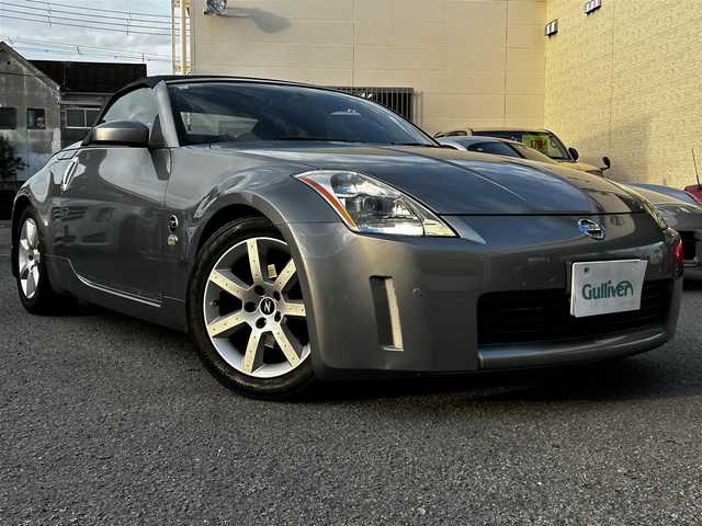 日産 フェアレディ Ｚ ロードスター バージョンT 和歌山県 2004(平16)年 3.3万km スパークリングシルバー 社外ナビ（フルセグTV/FM/AM/CD/DVD/SD/USB/Bluetooth）/バックカメラ/ETC/レザーシート/シートヒーター/パワーシート/トラクションコントロール/純正フロアマット/純正アルミホイール/取扱説明書/保証書
