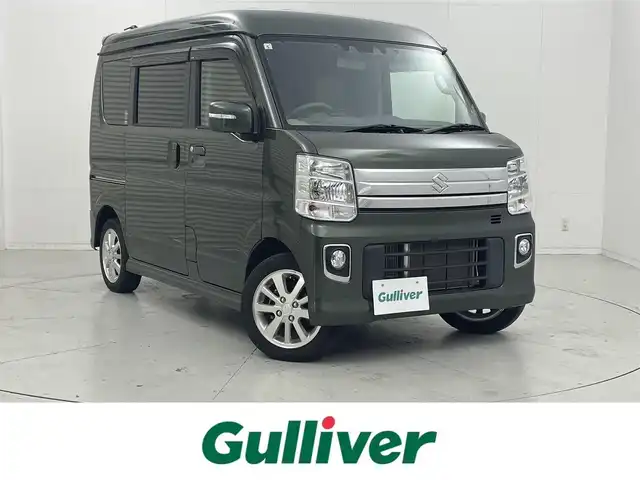 スズキ エブリィ ワゴン PZターボ スペシャル 茨城県 2021(令3)年 3万km クールカーキPM 社外ナビ/フルセグTV/Bluetooth/バックカメラ/ドライブレコーダー/ETC/サイドステップ/両側パワースライドドア/コーナーセンサー/レーンアシスト/純正14インチアルミホイール/衝突軽減ブレーキ/横滑り防止装置/ステアリングリモコン/電格ミラー