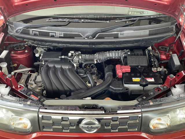 日産 キューブ 15X Vセレクション 福島県 2012(平24)年 10.4万km ラディアントレッド 登録時走行距離　　104050ｋｍ/純正SDナビ/【ＡＭ/FM/CD/DVD/SD/USB/BT/VTR/AUX/フルセグ】/プッシュスタート/ＥＴＣ/オートライト/ドアバイザー/パワーウィンドウ/電動格納ミラー/ベンチシート/純正フロアマット/社外ＡＷ/LEDヘッドライト/フォグランプ