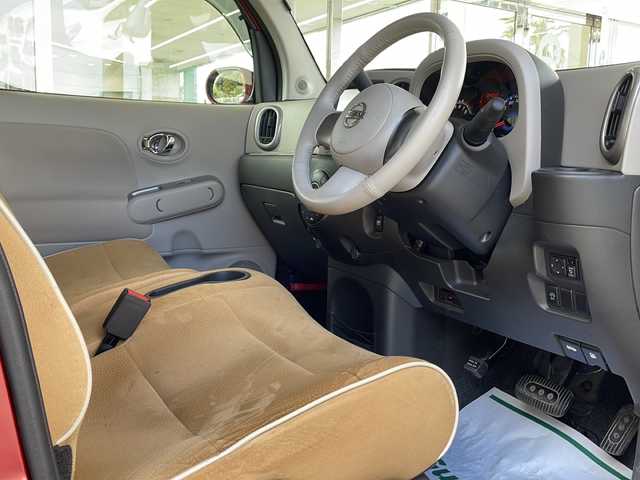 日産 キューブ 15X Vセレクション 福島県 2012(平24)年 10.4万km ラディアントレッド 登録時走行距離　　104050ｋｍ/純正SDナビ/【ＡＭ/FM/CD/DVD/SD/USB/BT/VTR/AUX/フルセグ】/プッシュスタート/ＥＴＣ/オートライト/ドアバイザー/パワーウィンドウ/電動格納ミラー/ベンチシート/純正フロアマット/社外ＡＷ/LEDヘッドライト/フォグランプ