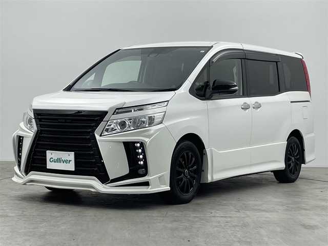 トヨタ ヴォクシー ZS 煌 群馬県 2016(平28)年 6万km ホワイトパールクリスタルシャイン 雹害車　フリップダウンモニター　純正９インチナビ　バックカメラ　両側パワースライドドア　ＬＥＤライト　ＡＨＢ　シートカバー　社外１６インチＡＷ　ステアリングリモコン　ドライブレコーダー　ＥＴＣ