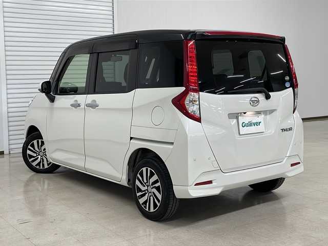 ダイハツ トール G リミテッド SAⅢ 熊本県 2019(平31)年 7.6万km ブラックマイカメタリック/パールホワイトⅢ 2トーン アルパインナビ（ラジオ、フルセグ、BT、CD、DVD、SD）/ETC/クルーズコントロール/全方位カメラ/ステアリングリモコン/シートヒーター/両側パワースライドドア/クリアランスソナー/アイドリングストップ/横滑り防止/衝突被害軽減ブレーキ/オートハイビーム/・オートライト/・LEDヘッドライト/・フォグランプ/純正フロアマット/純正ドアバイザー/プッシュスタート/スマートキー/スペアキー
