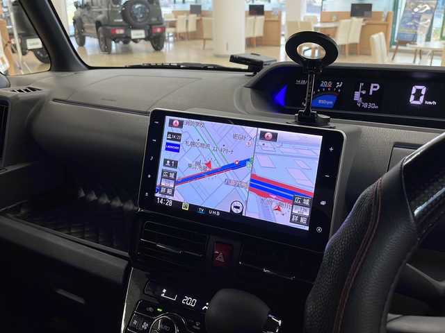 ダイハツ タント カスタム X セレクション 道央・札幌 2020(令2)年 4.8万km ファイアークォーツレッドM ・ワンオーナー/・純正9インチナビ/・フルセグTV/DVD/CD/SD/BT/・全方位カメラ/・両側パワースライドドア/・ドライブレコーダー/・スマートアシスト/・衝突被害軽減ブレーキ/・車線逸脱警報/・前後誤発進抑制機能/・パーキングセンサー/・横滑り防止/・アイドリングストップ/・LEDヘッドライト/・LEDフォグ/・革調シートカバー/・前席シートヒーター/・ETC/・プッシュスタート/・スマートキー/・ドアバイザー/・電格ミラー