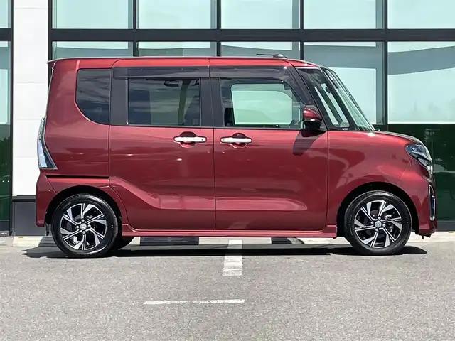 ダイハツ タント カスタム X セレクション 和歌山県 2020(令2)年 4.8万km ファイアークォーツレッドM 純正9インチナビ/全方位カメラ/フルセグTV/BT/衝突軽減ブレーキ/レーンキープアシスト/前後コーナーセンサー/オートライト/両側パワスラ/ETC/ドラレコ/シートヒーター/ステアリングリモコン/レザー調シートカバー/LEDヘッドライト/フォグランプ