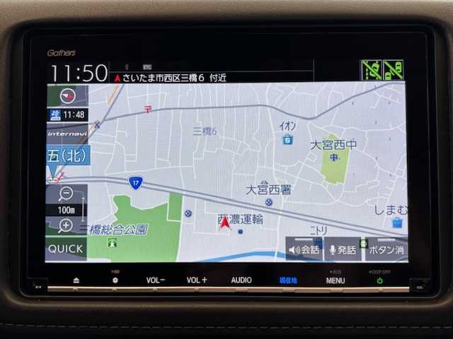 ホンダ ヴェゼル ハイブリッド X ホンダセンシング 埼玉県 2019(令1)年 2.7万km ミッドナイトブルービームM ホンダセンシング/純正SDナビ/　　CD/DVD/BT/フルセグ/バックカメラ/レーダークルーズコントロール/LEDオートライト/純正16インチアルミホイール/ステアリングスイッチ/アイドリングストップ/USBポート/ビルトインETC/禁煙車