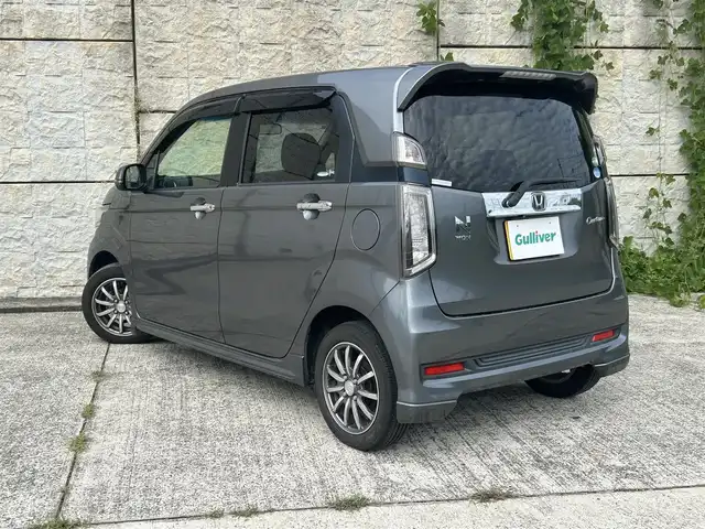ホンダ Ｎ ＷＧＮ カスタム G Aパッケージ 長崎県 2013(平25)年 5.8万km ポリッシュドメタルメタリック ワンオーナー/純正ナビ/（CD/DVD/BT/ワンセグ）/バックカメラ/衝突軽減システム/クルーズコントロール/ETC/ハーフレザーシート/ステアリングスイッチ/オートライト/フォグランプ/純正14インチAW