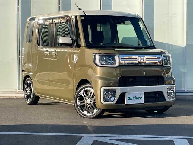 ダイハツ ウェイク G ターボ リミテッド SAⅢ 神奈川県 2019(平31)年 4万km パールホワイトⅢ /オフビートカーキM 純正ナビ（NSZN-X69D）/フルセグ/Bluetooth/CD/DVD/HDMI/USB/両側パワースライドドア　/全方位カメラ　/コーナーセンサー　/ETC/ドライブレコーダー　/LEDヘッドライト　/オートマチックハイビーム　/フォグライト　/スマートキー/プッシュスタート/純正アルミホイール　/純正フロアマット/ドアバイザー/電動格納ミラー/ABS/横滑り防止装置/衝突被害軽減システム