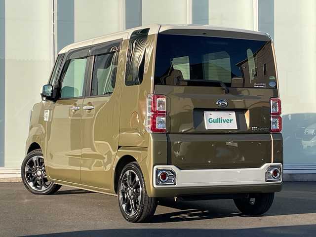 ダイハツ ウェイク G ターボ リミテッド SAⅢ 神奈川県 2019(平31)年 4万km パールホワイトⅢ /オフビートカーキM 純正ナビ（NSZN-X69D）/フルセグ/Bluetooth/CD/DVD/HDMI/USB/両側パワースライドドア　/全方位カメラ　/コーナーセンサー　/ETC/ドライブレコーダー　/LEDヘッドライト　/オートマチックハイビーム　/フォグライト　/スマートキー/プッシュスタート/純正アルミホイール　/純正フロアマット/ドアバイザー/電動格納ミラー/ABS/横滑り防止装置/衝突被害軽減システム