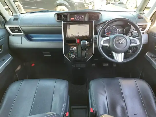 トヨタ ルーミー カスタムG－T 東京都 2018(平30)年 7.5万km ブラックマイカメタリック モデリスタエアロ/純正9インチナビ/フルセグ/ドライブレコーダー/ビルトインETC/両側パワースライドドア/衝突軽減ブレーキ/クルーズコントロール/アイドリングストップ/スマートキー/純正15インチAW