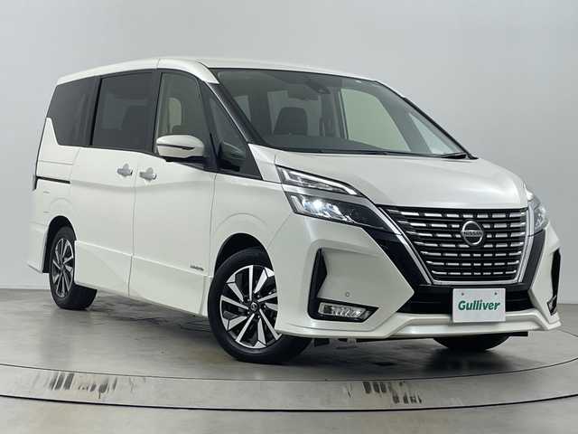 日産 セレナ ハイウェイスター V 埼玉県 2021(令3)年 2.3万km ブリリアントホワイトパール 社外9型SDナビ/（BT/フルTV/DVD/CD/AM/FM）/アラウンドビューモニター/プロパイロット/両側パワースライドドア/デジタルインナーミラー/ビルトインETC/ブラインドスポットモニター/ハンズフリーオートスライドドア/コーナーセンサー前後/ロールサンシェード/純正アルミホイール/LEDヘッドライト/オートハイビーム
