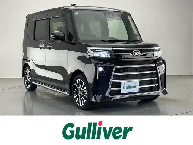 ダイハツ タント カスタム RS 愛知県 2024(令6)年 3.6万km ブラックマイカメタリック 純正ナビ　バックカメラ　シートヒーター　ＥＴＣ　両側パワスラ　スマアシIII　衝突軽減　追従クルコン　コーナーセンサー　純正ドラレコ　電動パーキング　グリルガーニッシュ　ＬＥＤオートライト　フォグランプ