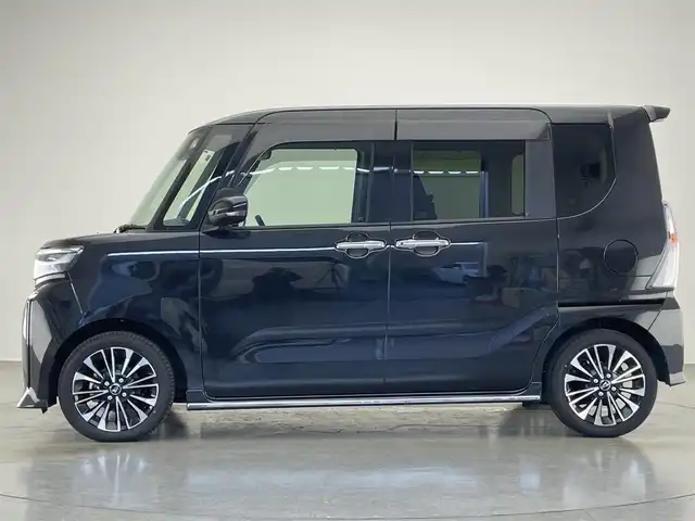 ダイハツ タント カスタム RS 愛知県 2024(令6)年 3.6万km ブラックマイカメタリック 純正ナビ　バックカメラ　シートヒーター　ＥＴＣ　両側パワスラ　スマアシIII　衝突軽減　追従クルコン　コーナーセンサー　純正ドラレコ　電動パーキング　グリルガーニッシュ　ＬＥＤオートライト　フォグランプ