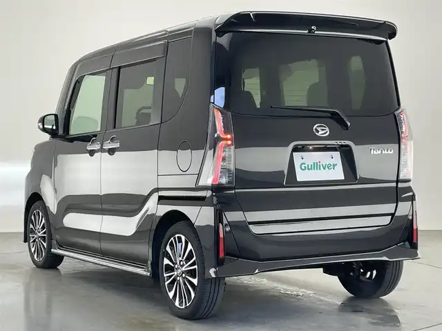ダイハツ タント カスタム RS 愛知県 2024(令6)年 3.6万km ブラックマイカメタリック 純正ナビ　バックカメラ　シートヒーター　ＥＴＣ　両側パワスラ　スマアシIII　衝突軽減　追従クルコン　コーナーセンサー　純正ドラレコ　電動パーキング　グリルガーニッシュ　ＬＥＤオートライト　フォグランプ