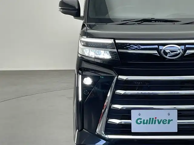 ダイハツ タント カスタム RS 愛知県 2024(令6)年 3.6万km ブラックマイカメタリック 純正ナビ　バックカメラ　シートヒーター　ＥＴＣ　両側パワスラ　スマアシIII　衝突軽減　追従クルコン　コーナーセンサー　純正ドラレコ　電動パーキング　グリルガーニッシュ　ＬＥＤオートライト　フォグランプ