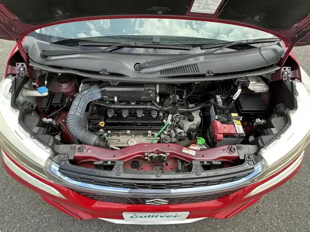 スズキ ソリオ バンディット HV SV 栃木県 2017(平29)年 6万km ファーベントレッド/スーパーブラックパール デュアルカメラブレーキサポート/社外メモリナビ/フルセグTV/DVD/Bluetooth/バックカメラ/ETC/前後ドライブレコーダー/両側パワースライドドア/純正15インチAW/サマータイヤ＋社外AW積込/LEDヘッドライト/クルーズコントロール/スマートキー/プッシュスタート/保証書/取説