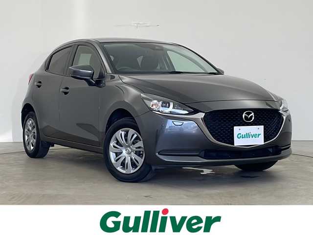 マツダ マツダ２ 15S 秋田県 2020(令2)年 1.5万km マシーングレープレミアムM 4WD/純正ナビ/　(Bluetooth/フルセグTV/DVD/CD/AUX)/衝突軽減装置/アイドリングストップ/コーナーセンサー/レーンキープアシスト/横滑り防止装置/ブラインドアシストスポット/ETC/ステアリングリモコン/MTモード付AT/USB入力端子/LEDヘッドライト/オートライト/オートハイビーム/オートワイパー/電動格納ミラー/純正フロアマット/プッシュスタート/スマートキー/スペアキー/ドアバイザー