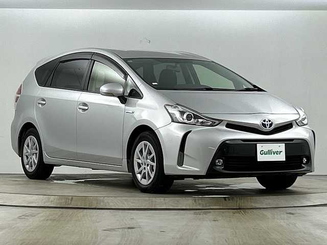 トヨタ プリウス α G 愛知県 2015(平27)年 3.2万km シルバーM 禁煙車/純正7インチナビ/（AM/FM/ワンセグTV/Bluetooth)/バックカメラ/クルーズコントロール/ETC/パワーシート/ハーフレザーシート/スマートキー/LEDヘッドライト/純正16インチアルミホイール