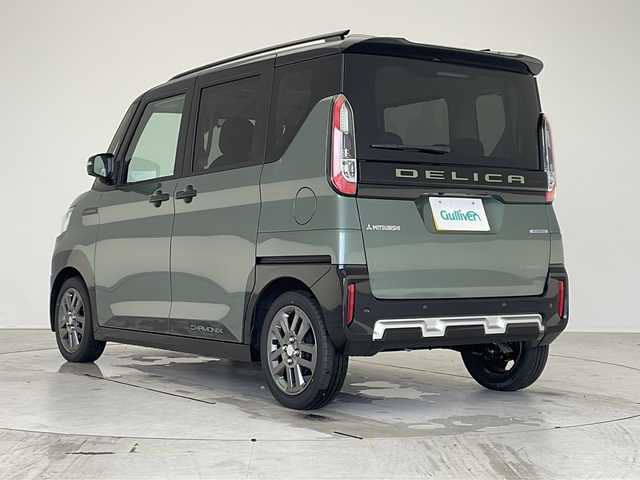 三菱 デリカミニ T プレミアム 愛知県 2025(令7)年 0.1万km未満 Ｄグリーン 届出済未使用車/衝突軽減システム/マイパイロット/純正９型ディスプレイオーディオ（ナビなし）/全方位カメラ/両側パワースライドドア/レーダークルーズコントロール/シートヒーター/Bluetooth/バックカメラ/イージーオープン機能/コーナーセンサー/純正アルミホイール/ルーフレール/LEDヘッドライト/パドルシフト/ステアリングヒーター/インテリジェントミラー/オートマチックハイビーム/ステアリングスイッチ/スマートキー/プッシュスタート