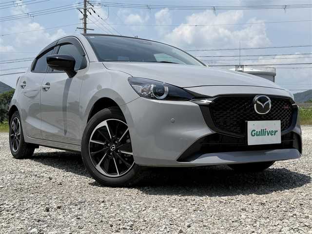 マツダ マツダ２ 15スポルト 兵庫県 2024(令6)年 0.2万km グレーⅡ ワンオーナー/ディスプレイオーディオ/フルセグTV/全方位モニター/レーダークルコン/ETC/レーンキープアシスト/コーナーセンサー/LEDヘッドライト/スマートブレーキサポート/純正アルミホイール/スマートキー/プッシュスタート