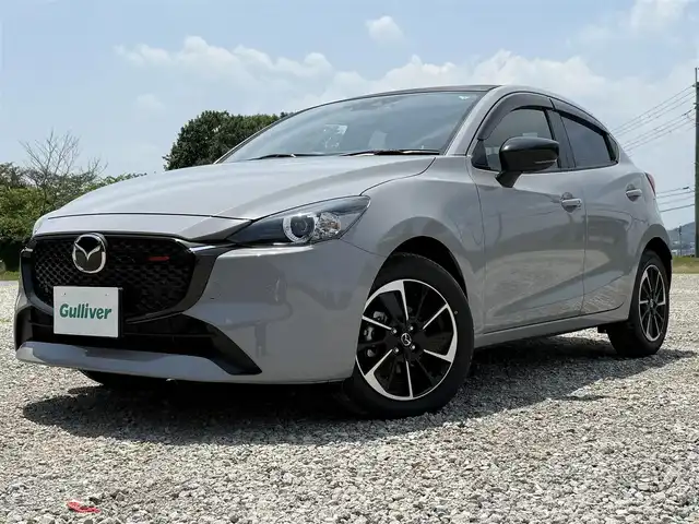 マツダ マツダ２ 15スポルト 兵庫県 2024(令6)年 0.2万km グレーⅡ ワンオーナー/ディスプレイオーディオ/フルセグTV/全方位モニター/レーダークルコン/ETC/レーンキープアシスト/コーナーセンサー/LEDヘッドライト/スマートブレーキサポート/純正アルミホイール/スマートキー/プッシュスタート