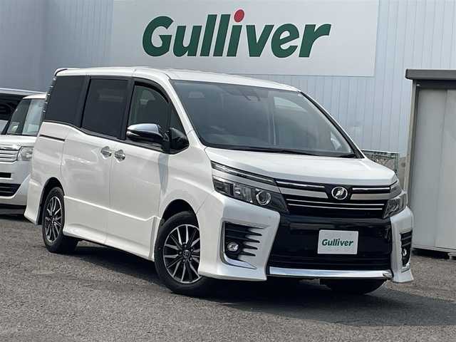 トヨタ ヴォクシー ZS 煌Ⅱ 福島県 2017(平29)年 8.8万km ホワイトパールクリスタルシャイン 両側パワースライドドア/純正ナビ/・フルセグＴＶ/・ＣＤ/・ＤＶＤ/・Ｂｌｕｅｔｏｏｔｈ/・ＦＭ・ＡＭ/両側パワースライドドア/レーンアシスト/衝突軽減ブレーキ/バックカメラ/純正フロアマット/ＨＩＤヘッドライト/アイドリングストップ