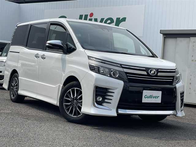 トヨタ ヴォクシー ZS 煌Ⅱ 福島県 2017(平29)年 8.8万km ホワイトパールクリスタルシャイン 両側パワースライドドア/純正ナビ/・フルセグＴＶ/・ＣＤ/・ＤＶＤ/・Ｂｌｕｅｔｏｏｔｈ/・ＦＭ・ＡＭ/両側パワースライドドア/レーンアシスト/衝突軽減ブレーキ/バックカメラ/純正フロアマット/ＨＩＤヘッドライト/アイドリングストップ