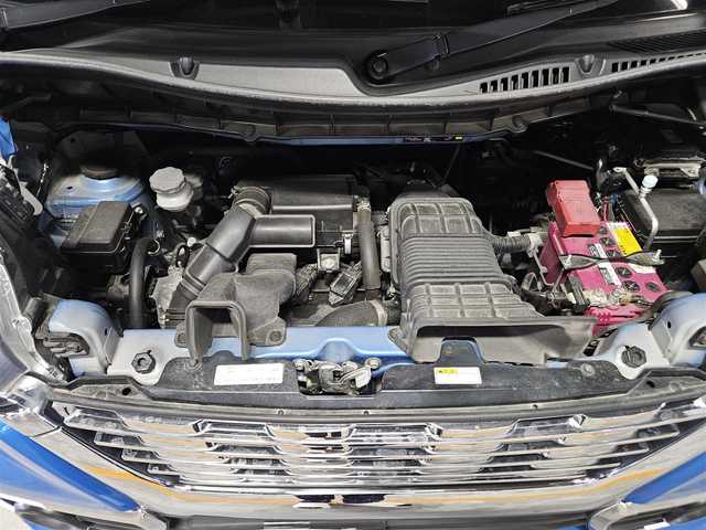 スズキ スペーシア カスタム HYBRID XS ターボ 鹿児島県 2018(平30)年 7.2万km ブリスクブルーメタリック/ブラック2トーンルーフ 純正8型ナビ/　(Bluetooth/CD/DVD)/フルセグTV/両側パワースライドドア/バックカメラ/ビルトインETC/ドライブレコーダー/クルーズコントロール/パーキングセンサー/セーフティサポート/・デュアルセンサーブレーキサポート/・後退時ブレーキサポート/・前後誤発進抑制機能/・車線逸脱警報機能/・ふらつき警報機能/・先行車発進お知らせ機能/・ハイビームアシスト/IC付ターボ/LEDヘッドランプ/本革巻きステアリング/パドルシフト/合皮/ファブリックコンビシート/運転席シートヒーター/純正15インチアルミホイール/キーレスプッシュスタートシステム/禁煙車