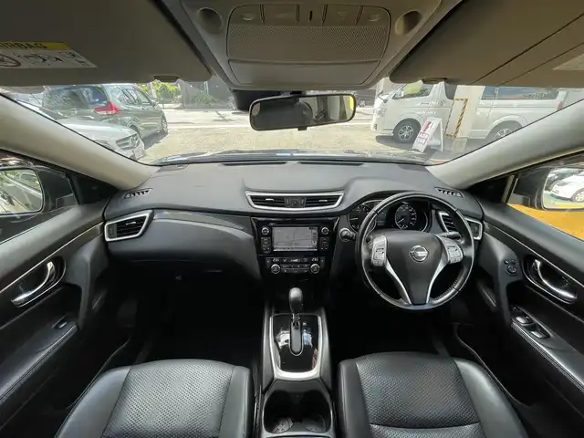 日産 エクストレイル 20X エマージェンシーブレーキ 静岡県 2016(平28)年 8.6万km ダイヤモンドブラック ワンオーナー/純正ナビ/ワンセグTV/DVD/CD/BT/全方位カメラ/パワーバックドア/カプロンシート/前席シートヒーター/TVキャンセラー/エマージェンシーブレーキ/レーンキープアシスト/クルーズコントロール/ブラインドスポットモニター/前後コーナーセンサー/ビルトインETC/LEDヘッドライト/ルーフレール/ステアリングスイッチ/スマートキー×2/保証書/取扱説明書/ナビ取扱説明書/H29/31/R3/5/7点検記録簿有