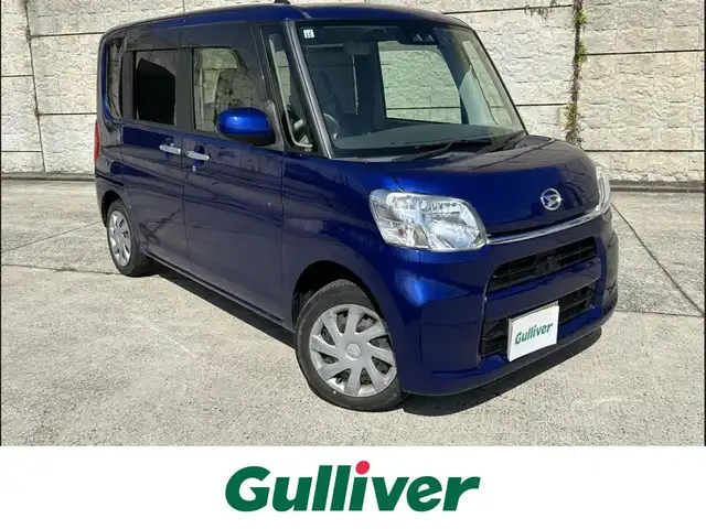 ダイハツ タント X SA Ⅲ 長崎県 2017(平29)年 7万km ディープブルークリスタルマイカ ワンオーナー/純正メモリナビ/（CD/DVD/BT/フルセグ）/バックカメラ/衝突軽減システム/レーンアシスト/片側パワースライドドア/シートヒーター/ドライブレコーダー/ETC/スマートキー/プッシュスタート