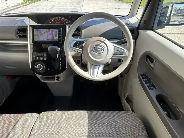 ダイハツ タント X SA Ⅲ 長崎県 2017(平29)年 7万km ディープブルークリスタルマイカ ワンオーナー/純正メモリナビ/（CD/DVD/BT/フルセグ）/バックカメラ/衝突軽減システム/レーンアシスト/片側パワースライドドア/シートヒーター/ドライブレコーダー/ETC/スマートキー/プッシュスタート