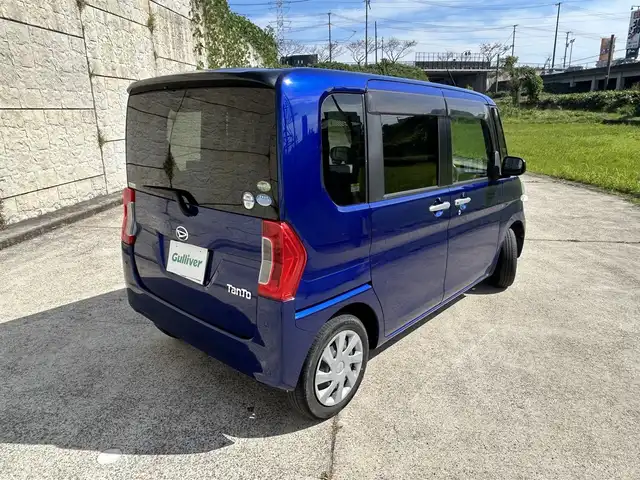 ダイハツ タント X SA Ⅲ 長崎県 2017(平29)年 7万km ディープブルークリスタルマイカ ワンオーナー/純正メモリナビ/（CD/DVD/BT/フルセグ）/バックカメラ/衝突軽減システム/レーンアシスト/片側パワースライドドア/シートヒーター/ドライブレコーダー/ETC/スマートキー/プッシュスタート