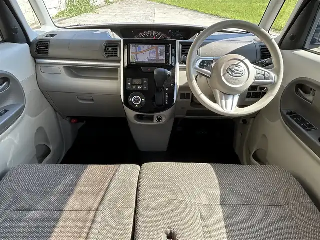 ダイハツ タント X SA Ⅲ 長崎県 2017(平29)年 7万km ディープブルークリスタルマイカ ワンオーナー/純正メモリナビ/（CD/DVD/BT/フルセグ）/バックカメラ/衝突軽減システム/レーンアシスト/片側パワースライドドア/シートヒーター/ドライブレコーダー/ETC/スマートキー/プッシュスタート